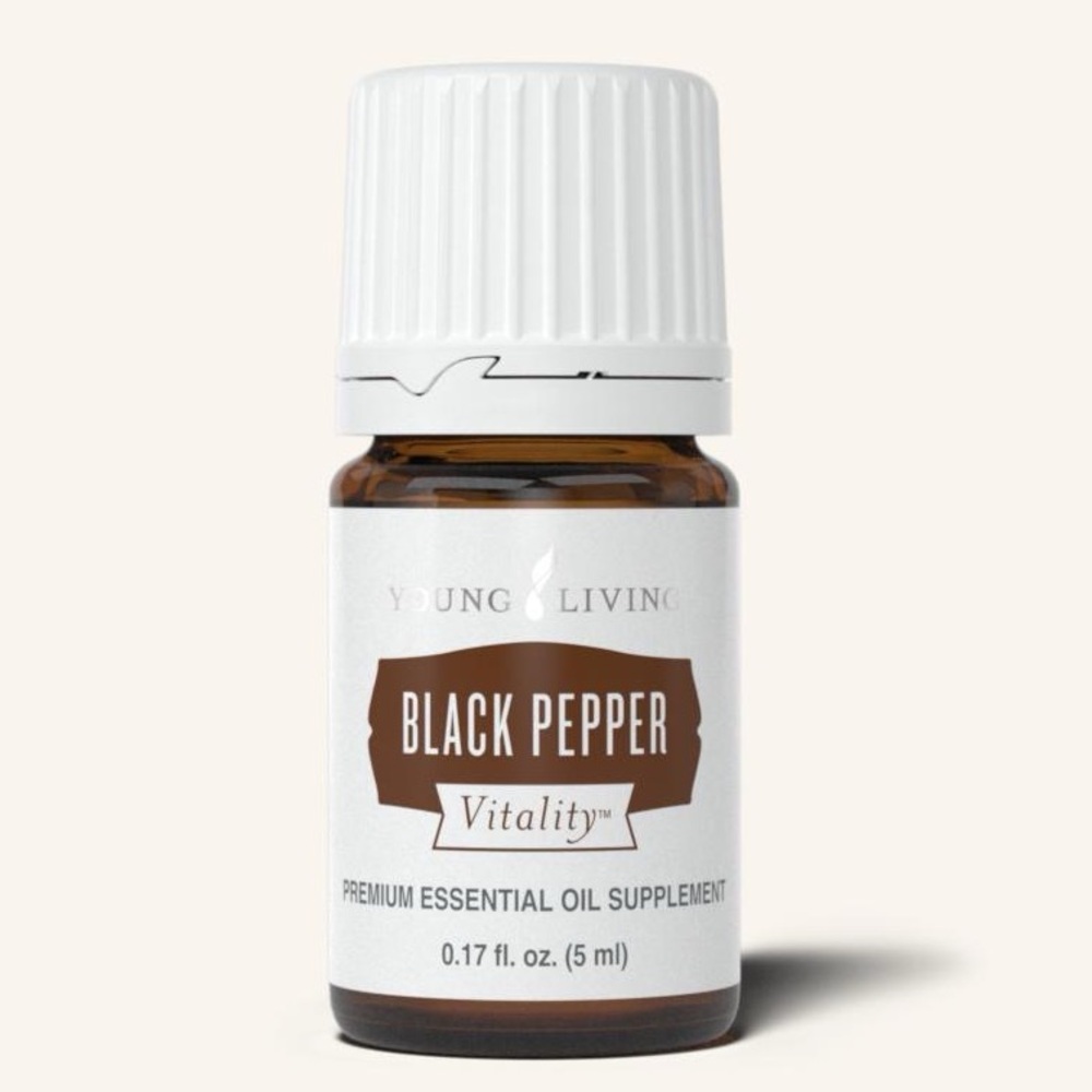 Black Pepper Vitality Young Living EO 5ml Unopened Sealed Amber Glass Bottle NIB